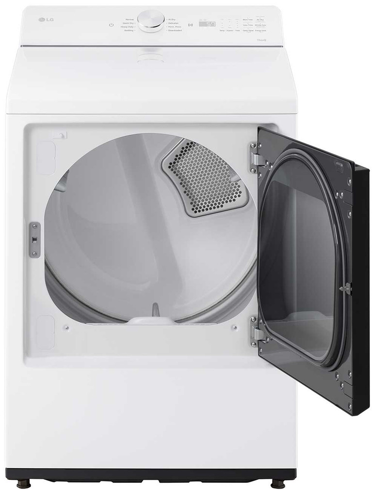 LG Ultra Large Capacity Electric Dryer with AI Sensing 7.3 Cu. Ft. in White