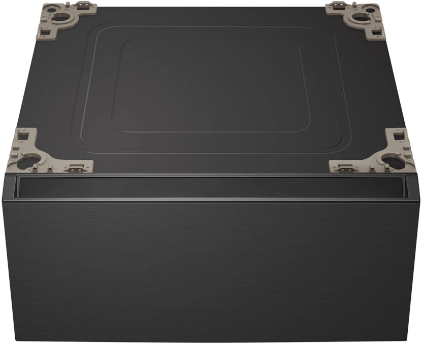 LG Signature Laundry Pedestal 29-Inch in Brushed Black Steel