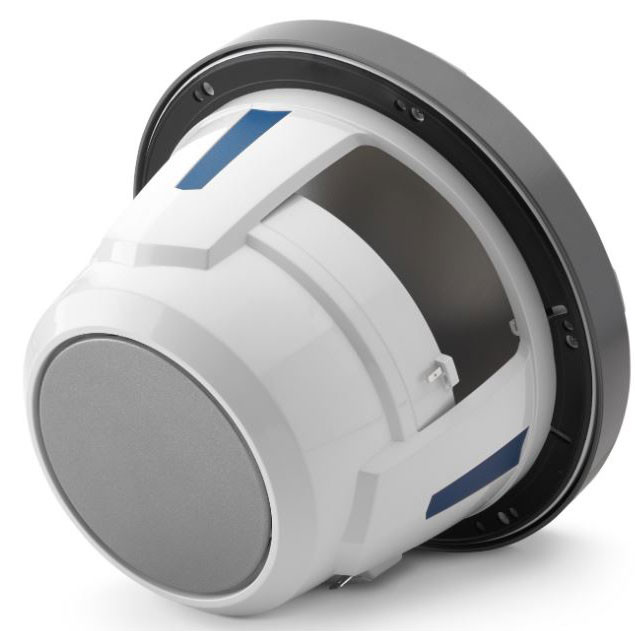 JL Audio M6 Series 8.8 Gunmetal Marine Coaxial Speakers With Built-In RGB LED Lighting Pair