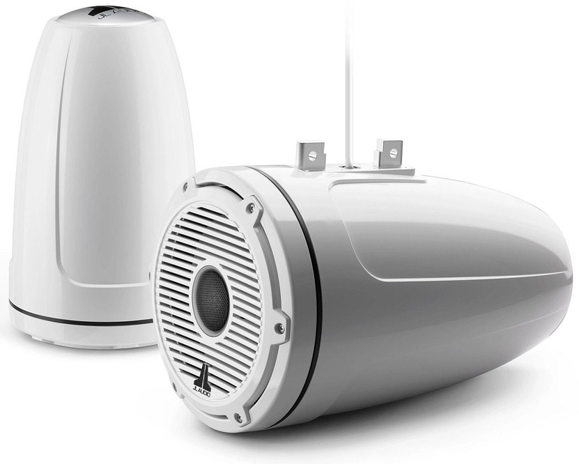 JL Audio M6 Series 8.8 Gloss White Enclosed Tower Coaxial System Pair