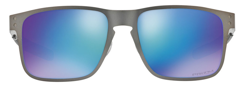 Oakley Holbrook Metal Prizm Sapphire Polarized Sunglasses, Matte Gunmetal Frames, 55mm