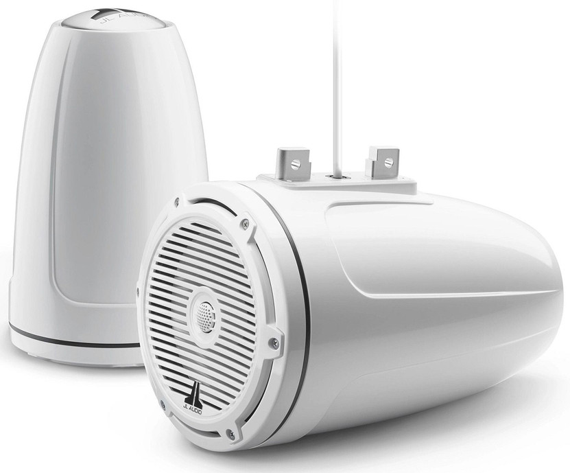 JL Audio M3 7.7 Gloss White Enclosed Coaxial Marine Speakers (1)