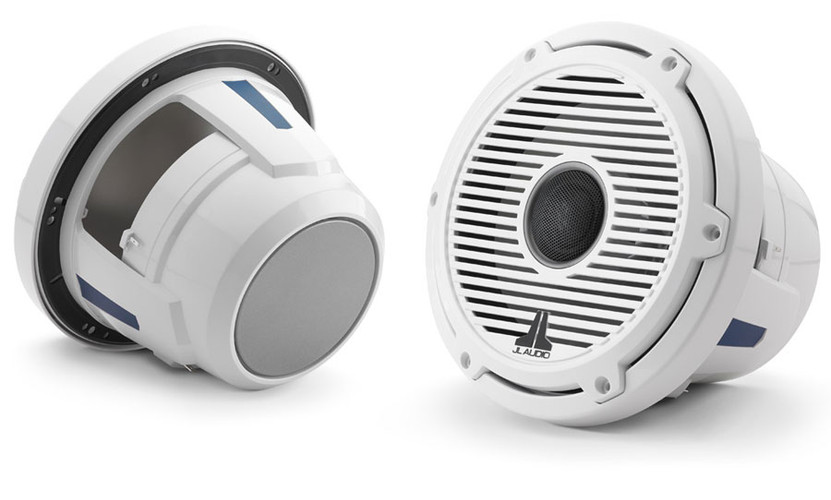 JL Audio M6 Series 8.8 Gloss White Coaxial Speakers Pair