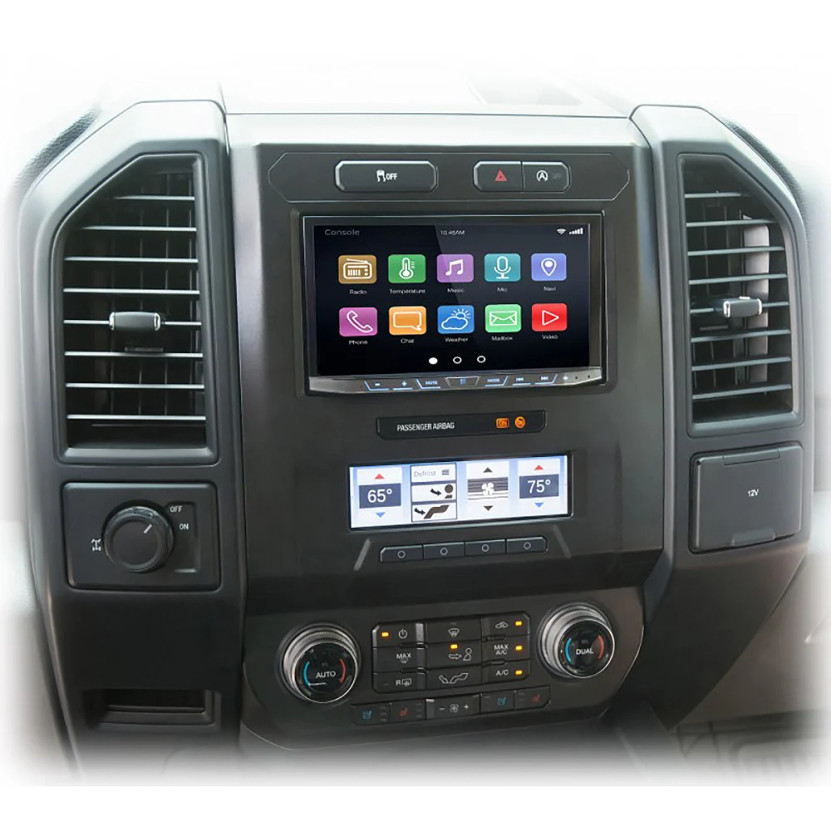 PAC Audio Complete Radio Replacement Kit With Integrated Climate Controls For Select Fords With 8 Display