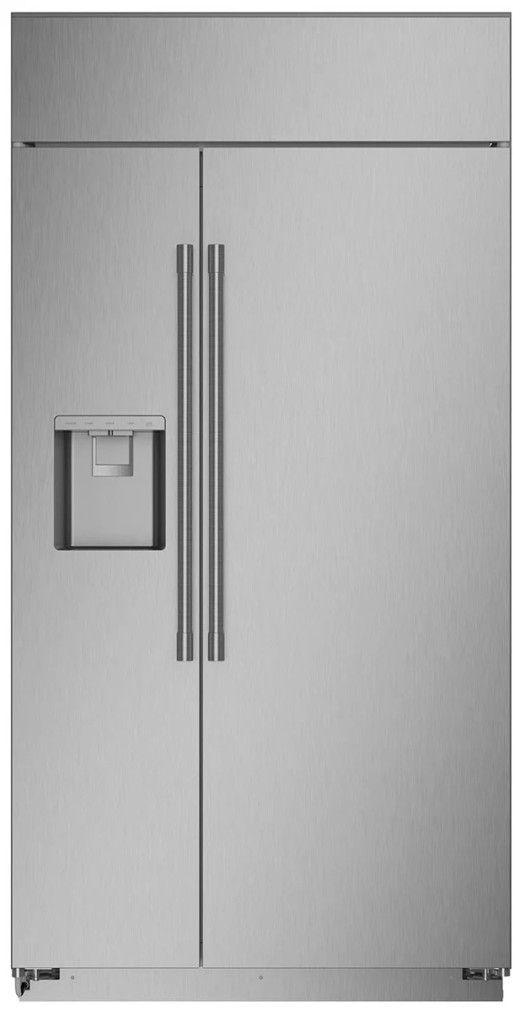 Monogram 24.43 Cu. Ft. Built-In Side-By-Side Refrigerator With Dispenser 42-Inch Wide in Stainless Steel