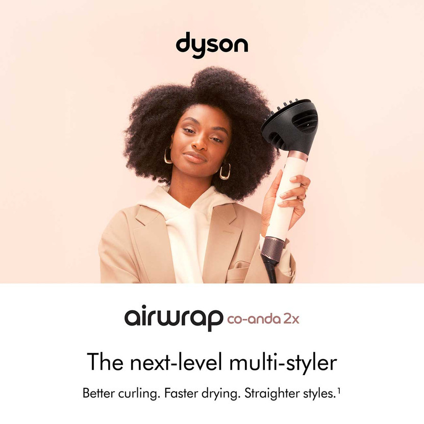 Dyson Airwrap Co-anda2x Multi-Styler  Dryer CurlyCoily in Ceramic Pink  Rose Gold