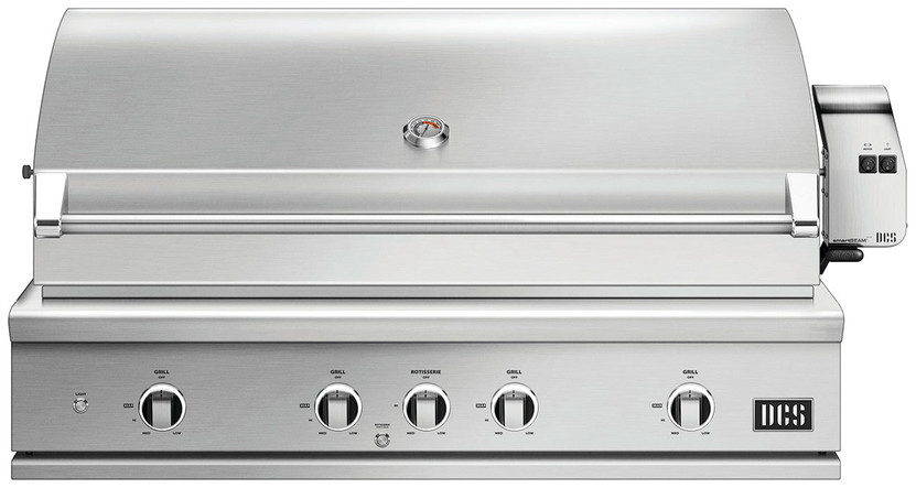 DCS Series 9 48 Stainless Steel Built-In Natural Gas Grill With Rotisserie And Charcoal