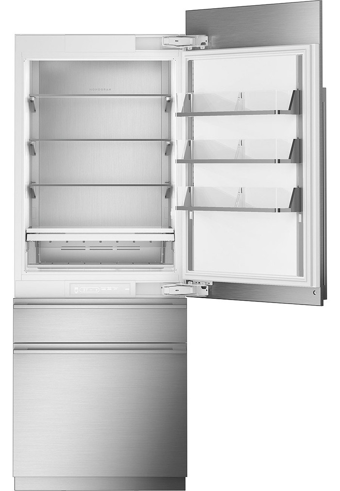 Monogram 14.46 CU. Ft. Fully Integrated Customizable Built-In Bottom Freezer Refrigerator 30-Inch Wide in Custom Panel