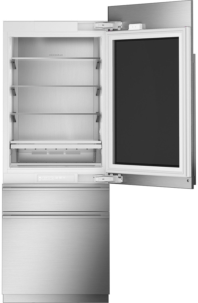Monogram 30 Custom Panel Frame Integrated Customizable Refrigerator For Single Or Dual Installation