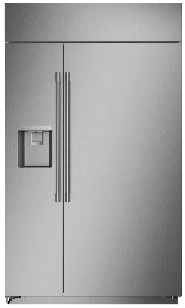Monogram 28.62 Cu. Ft. Built-In Side-By-Side Refrigerator With Dispenser 48-Inch Wide in Stainless Steel