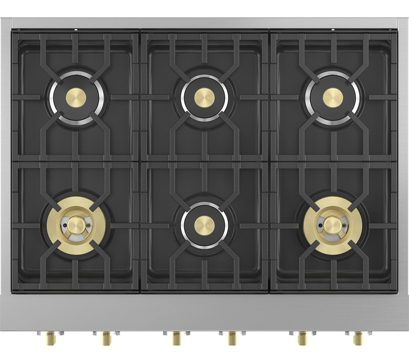 Monogram ADA 36 Stainless Steel Professional Gas Rangetop With 6 Burners