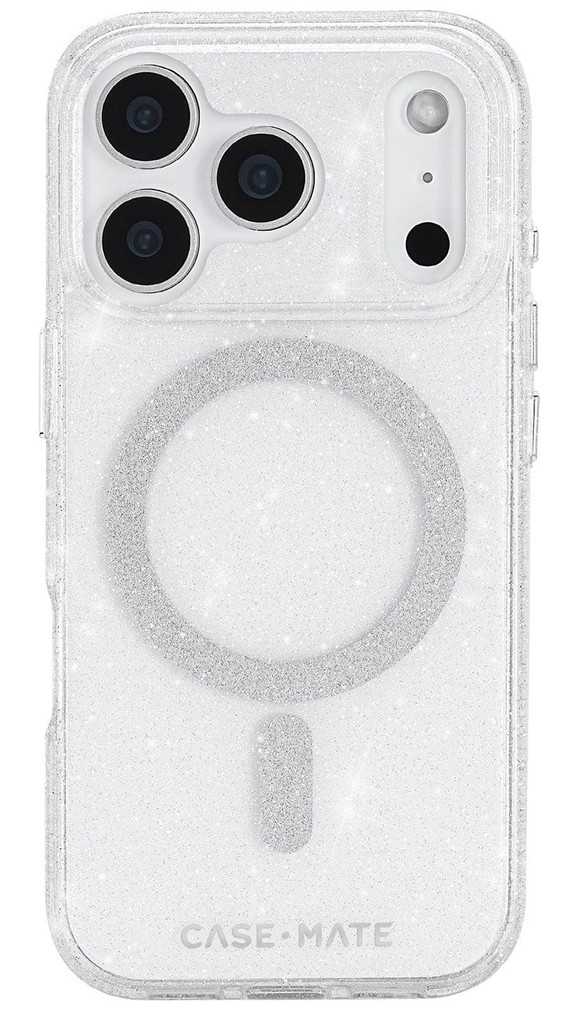 Case-Mate MagSafe Phone Case for iPhone 17 Pro in Sheer Twinkle Silver