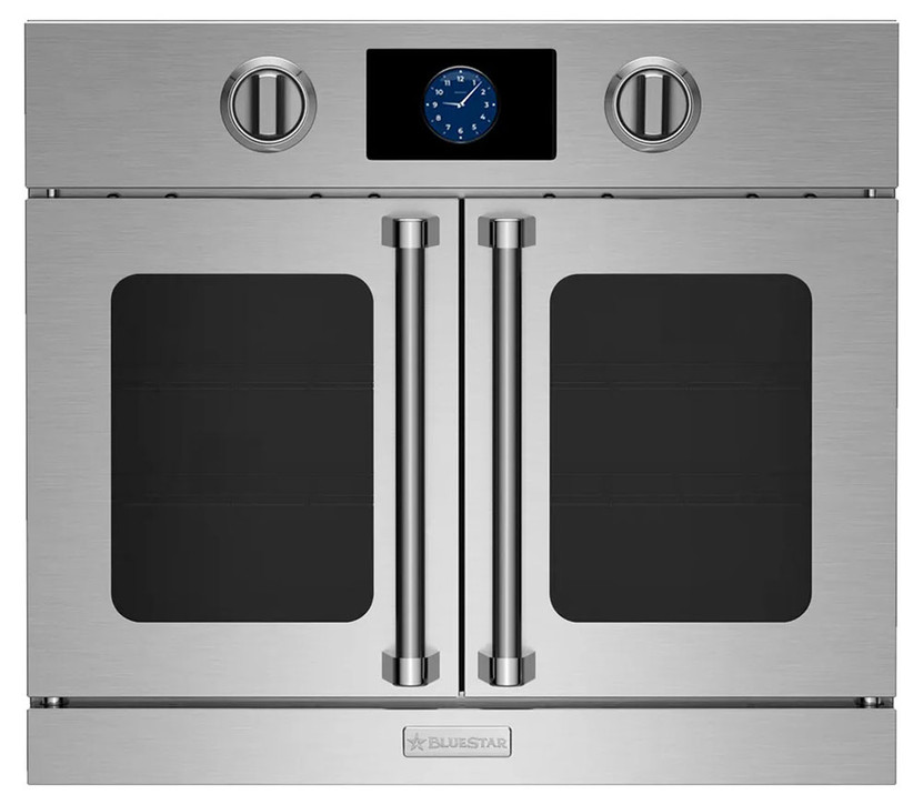 BlueStar 30 Stainless Steel Electric Wall Oven With French Doors