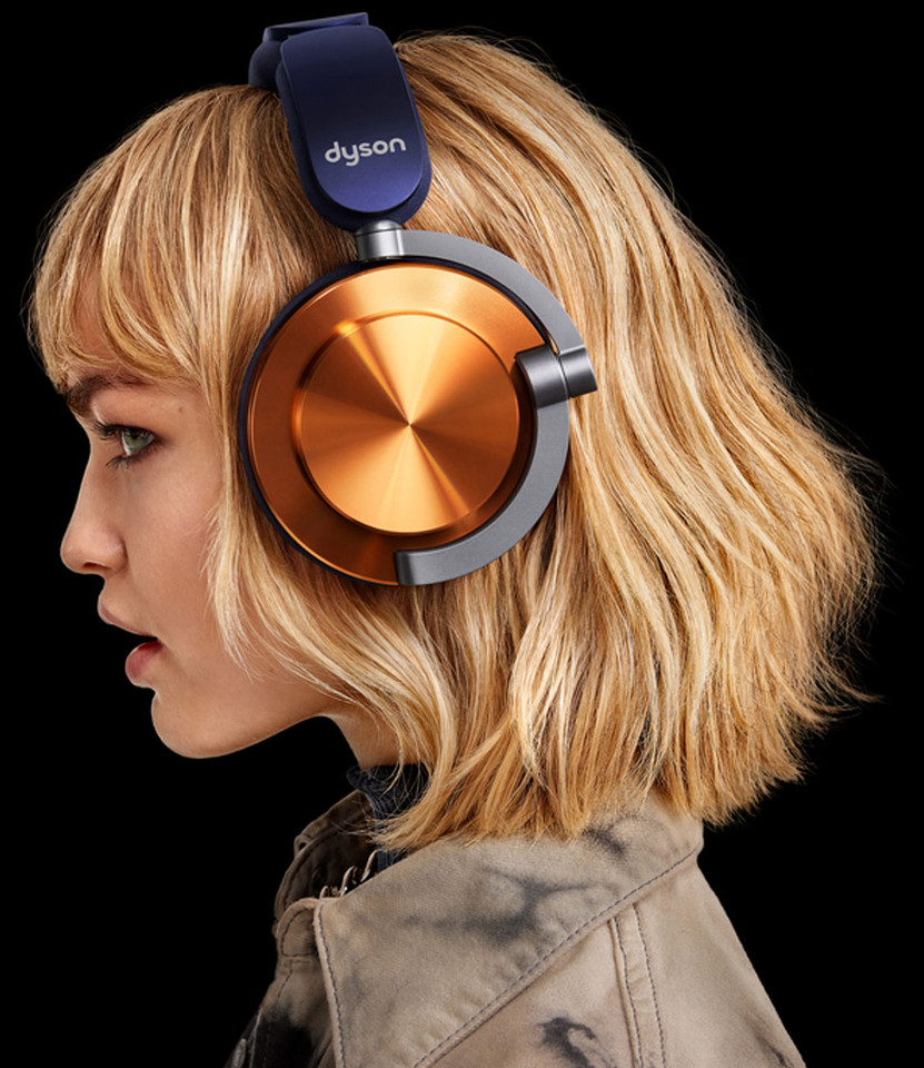 Dyson OnTrac Over-Ear Headphones Wireless Noise Cancelling in CNC Copper