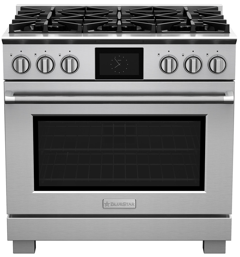 BlueStar 36 In. Stainless Steel Dual Fuel Range