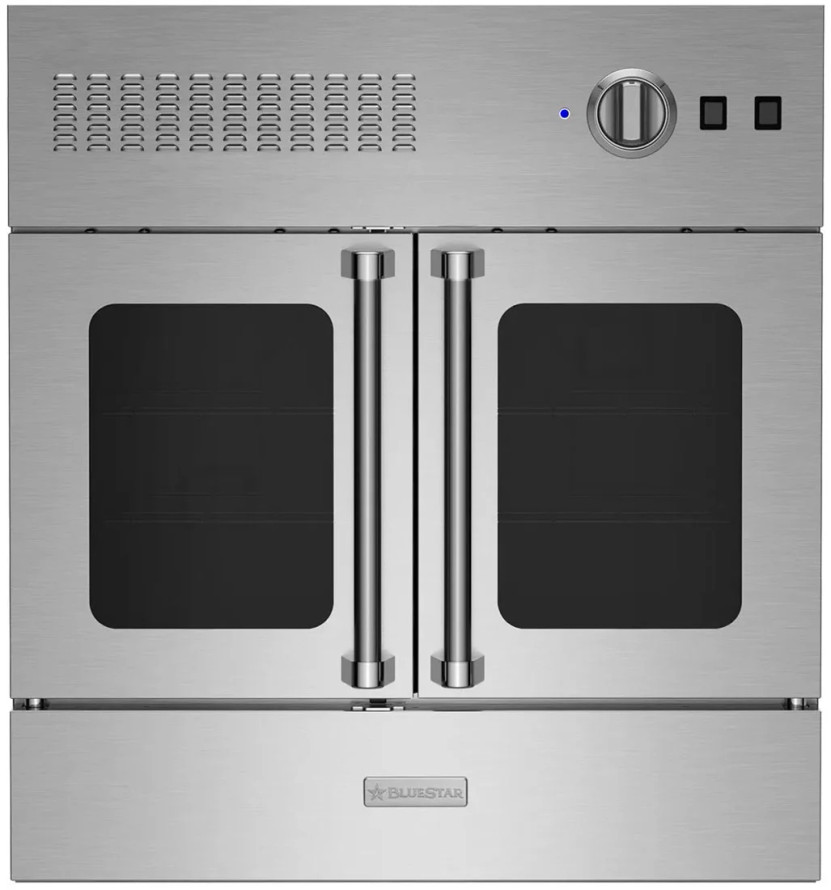 BlueStar 30-Inch Gas Wall Oven with French Doors in Stainless Steel