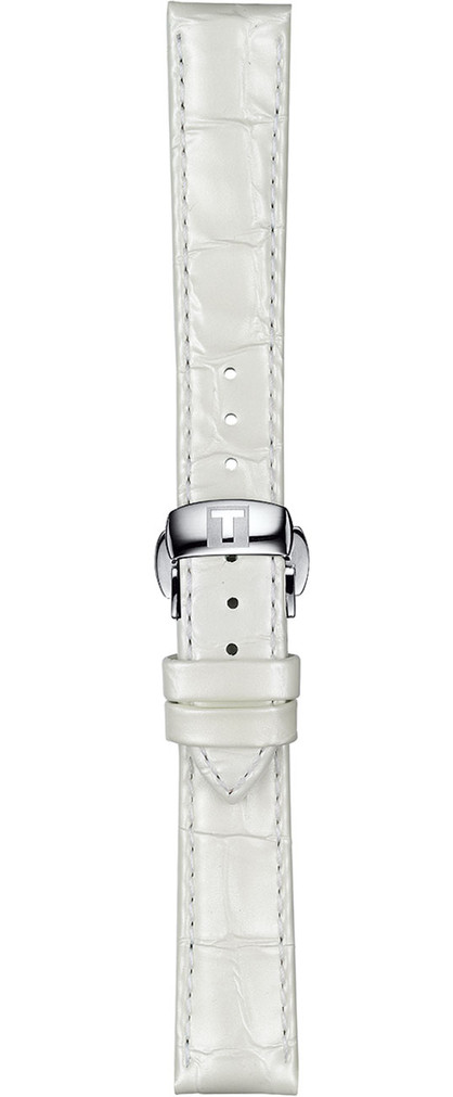 Tissot 16mm Official White Leather Strap