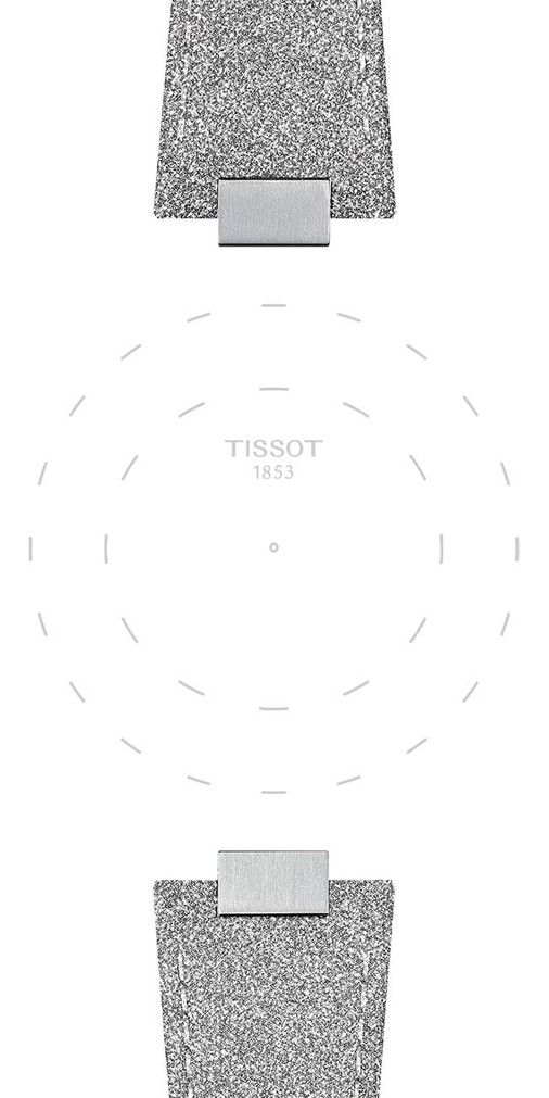 Tissot Official PRX Strap 35mm in Shiny Silver