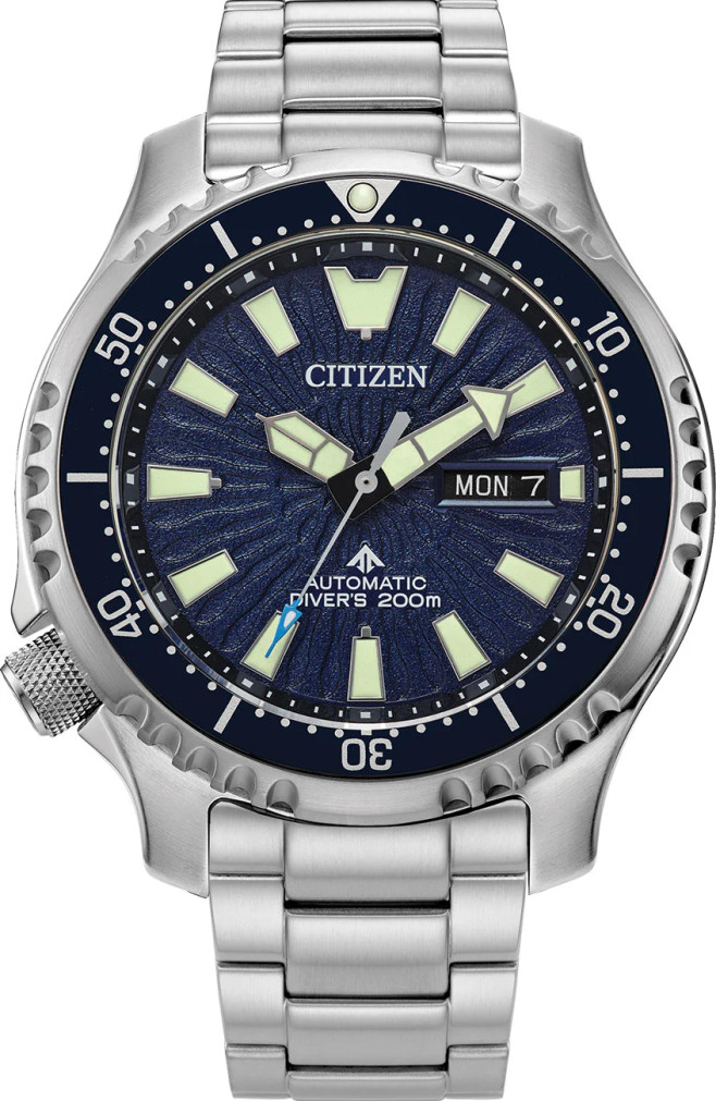 Citizen Promaster Dive Automatic Blue Dial Stainless Steel Watch, 44mm