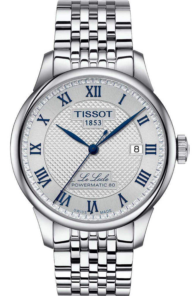 Tissot Le Locle Powermatic 80 20th Anniversary Watch Set 39mm with Silver Dial