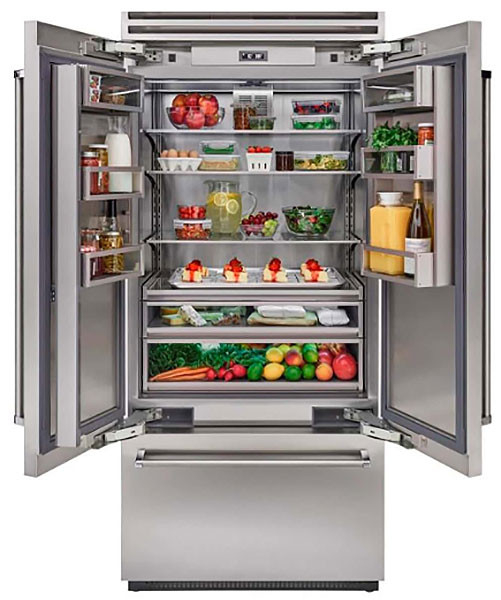 BlueStar PRO 22.2 Cu. Ft. Built-In French Door Refrigerator 36-Inch Wide in Stainless Steel
