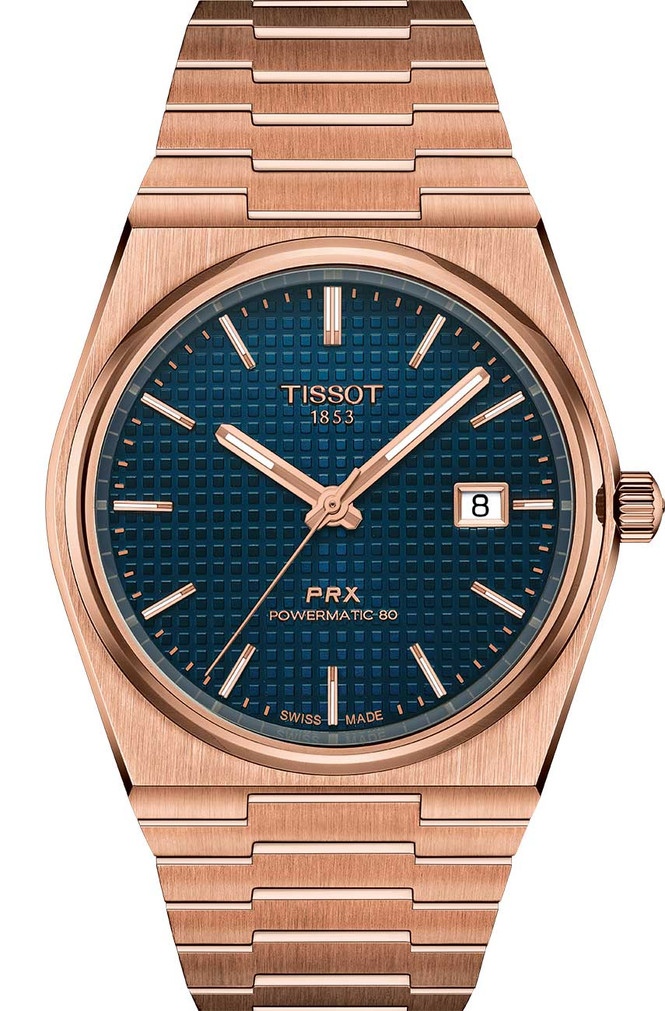 Tissot PRX Powermatic 80 Watch 40mm with Blue Dial