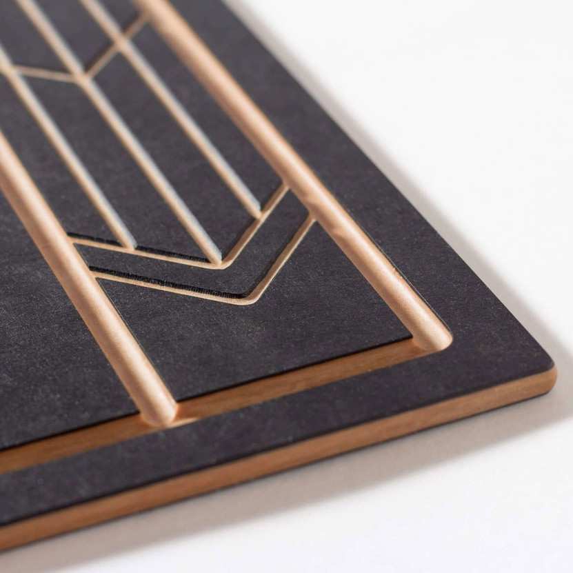 Epicurean Frank Lloyd Wright 13.75 x 9.75 Inch Cut  Serve Board