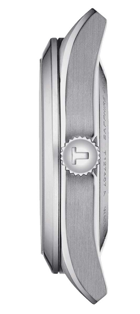 Tissot Gentleman Powermatic 80 Blue Open Heart Dial SS Bracelet Watch, 43mm