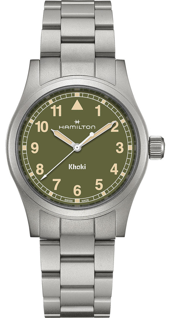 Hamilton Khaki Field Quartz Watch 38mm with Khaki Green Dial