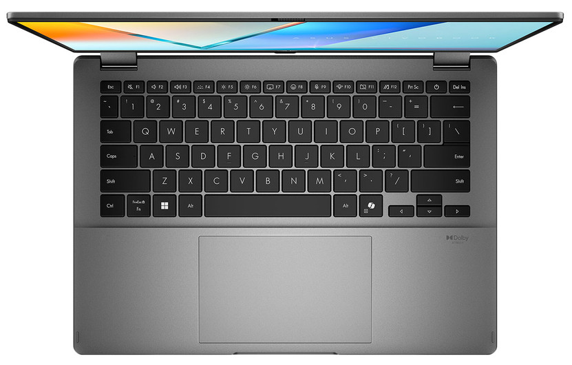 ASUS Vivobook 16 Flip Copilot PC Laptop 16-inch Intel Core Ultra 7 256V 16GB RAM 512GB SSD in Matte Gray