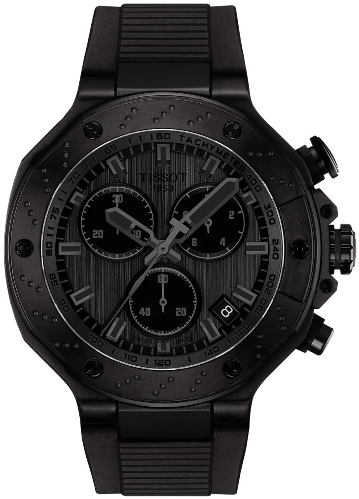 Tissot T-Race Quartz Watch Chronograph 45mm with Dark Grey Dial