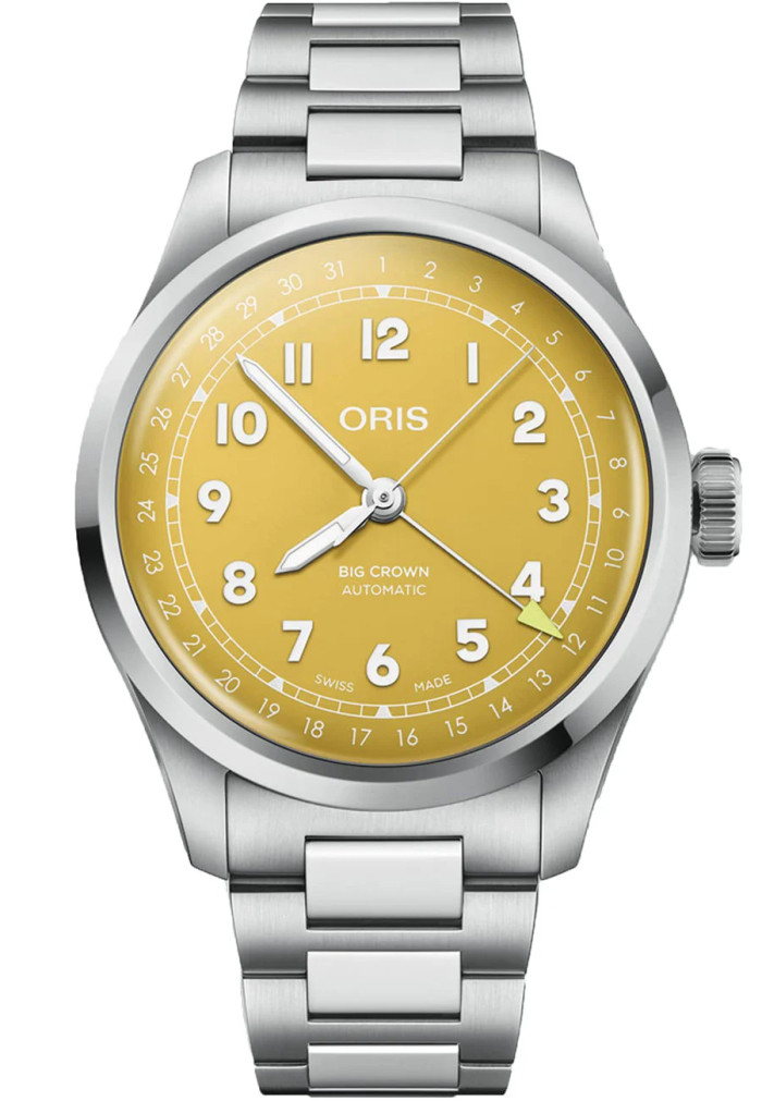 Oris Big Crown Pointer Date Watch 40mm with Yellow Dial