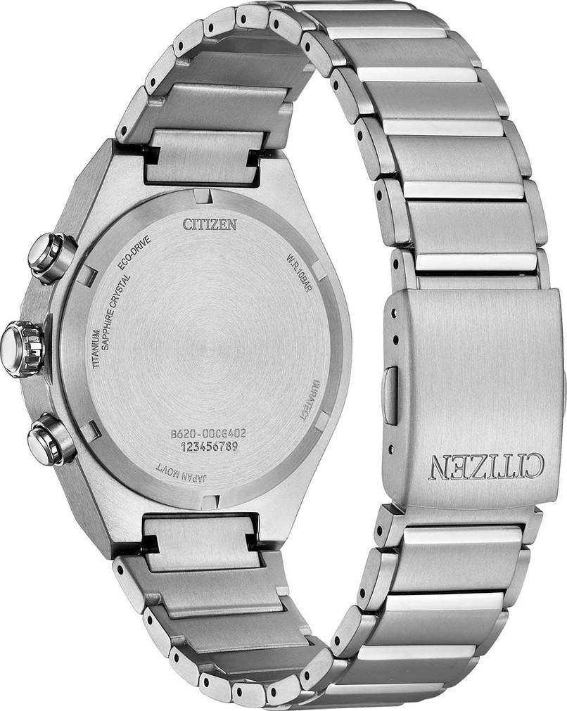 Citizen Zenshin Senkei Watch Chrono 41mm Super Titanium with Green Dial