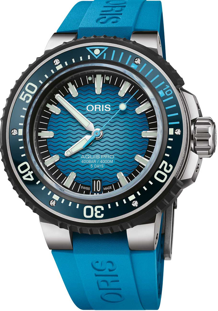 Oris Watch Aquis Pro 4000M 49.50mm with Blue Dial