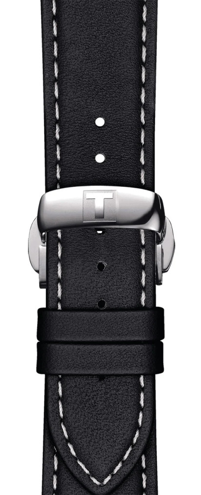 Tissot Official Strap 21mm in Black Leather