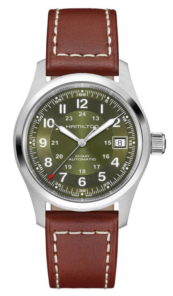 Hamilton Khaki Field Auto Watch 38mm with Green Dial