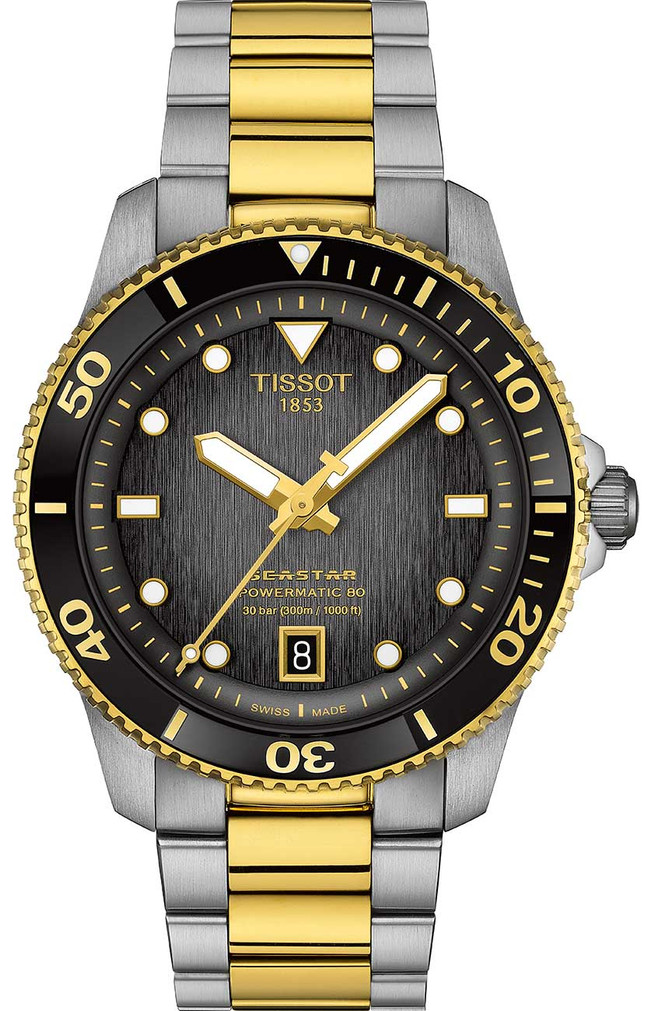 Tissot Seastar 1000 Watch Powermatic 80 40mm with Graded Grey-Black Dial (1)