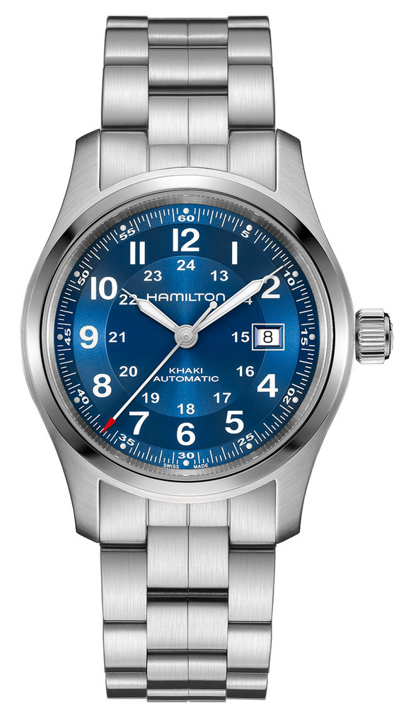 Hamilton Khaki Field Auto Watch 42mm with Blue Dial