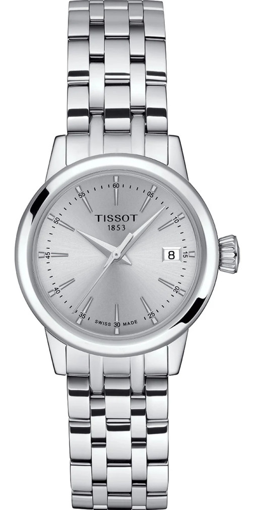 Tissot Classic Dream Lady 28mm Watch with Silver Dial and SS Bracelet