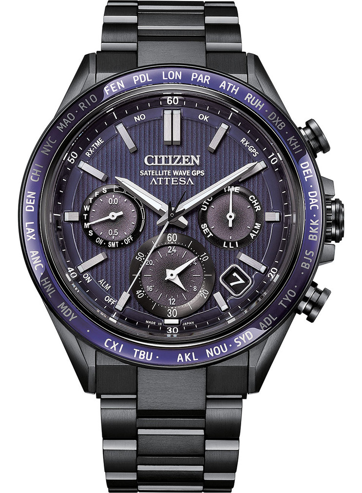 Citizen Attesa Super Titanium Watch 44.6mm with Blue Dial