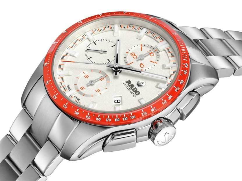 Rado HyperChrome Automatic Chronograph Watch 44mm with White Dial