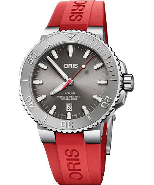Oris Watch Aquis Date Relief 43mm with Grey Dial