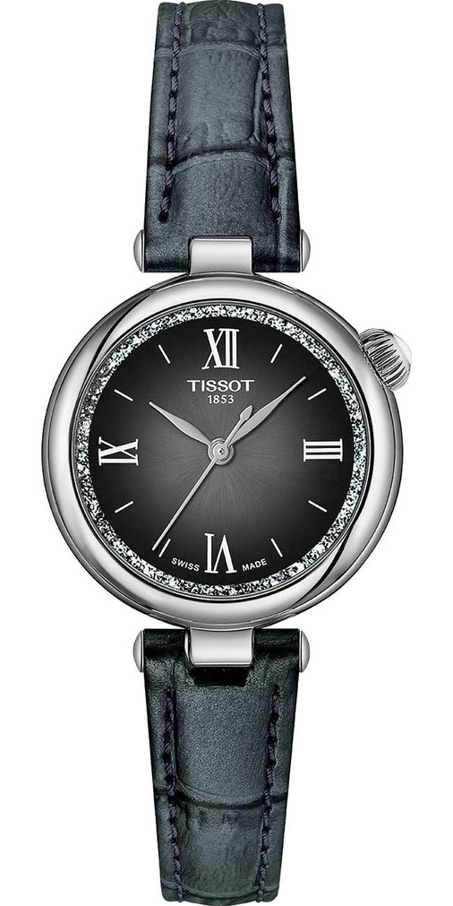 Tissot Desir Watch 28mm with Graded Silver-Black Dial