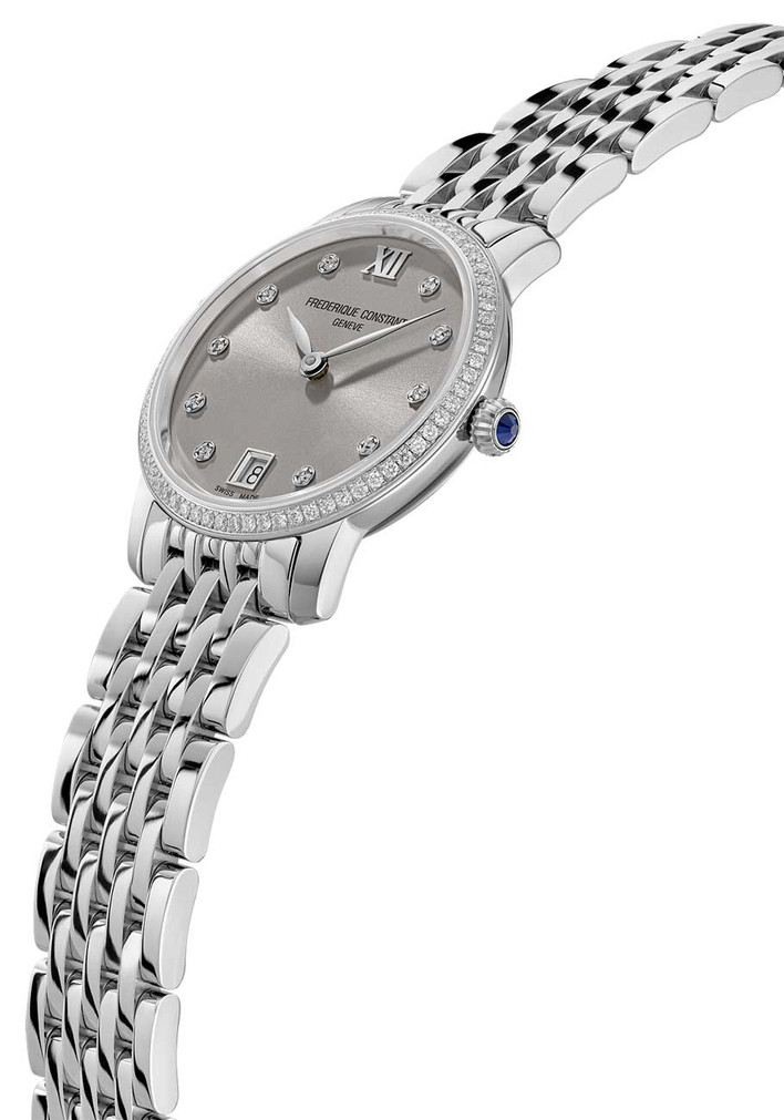 Frederique Constant Classics Slimline Ladies Watch 30mm with Diamonds Dial