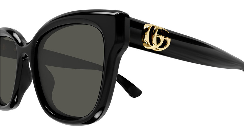 Gucci Emblem Sunglasses 55mm with Grey Lenses