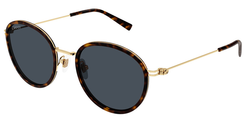 Gucci Emblem Sunglasses 51mm with Blue Lenses