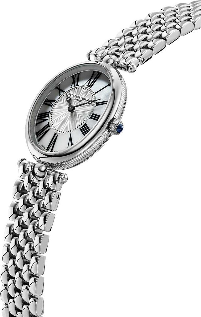 Frederique Constant Classics Art Deco Oval Watch 25mm with Mother-of-Pearl Dial