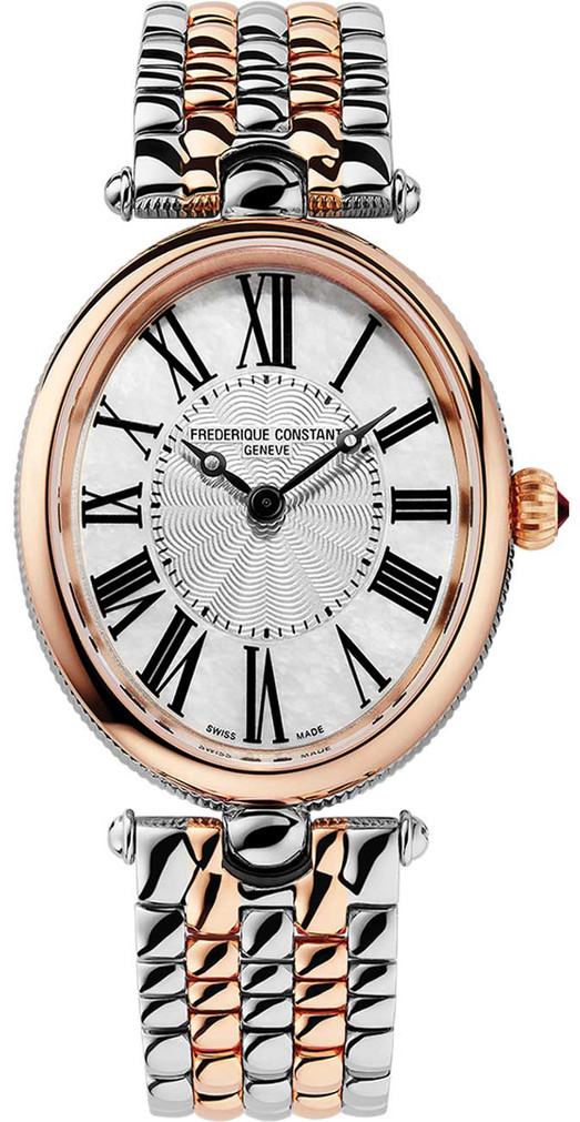 Frederique Constant Classics Art Deco Oval Watch 25mm with Mother-of-Pearl Dial (1)