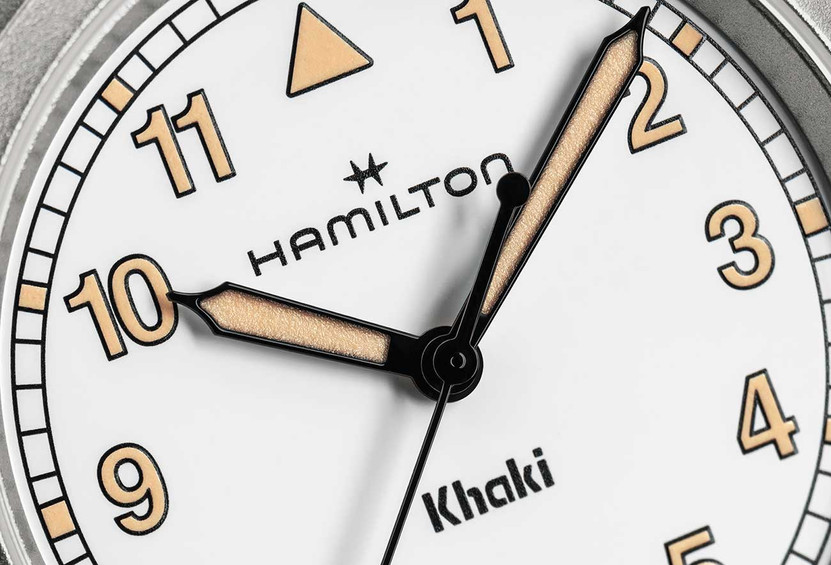 Hamilton Khaki Field Quartz Watch 33mm with White Dial
