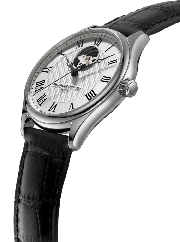 Frederique Constant Classics Heart Beat Automatic Watch 40mm with Silver-Tone Dial